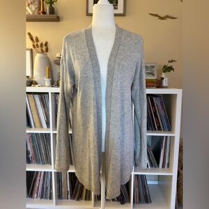 J Crew Wool Blend Size Large Light Gray Cardigan